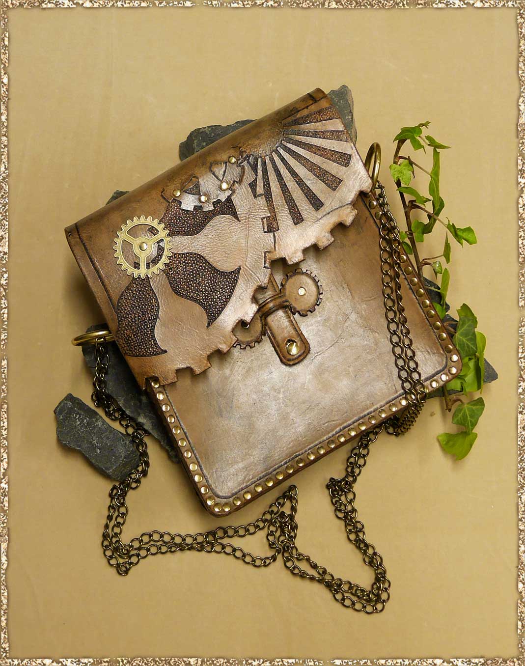 Steampunktasche braun